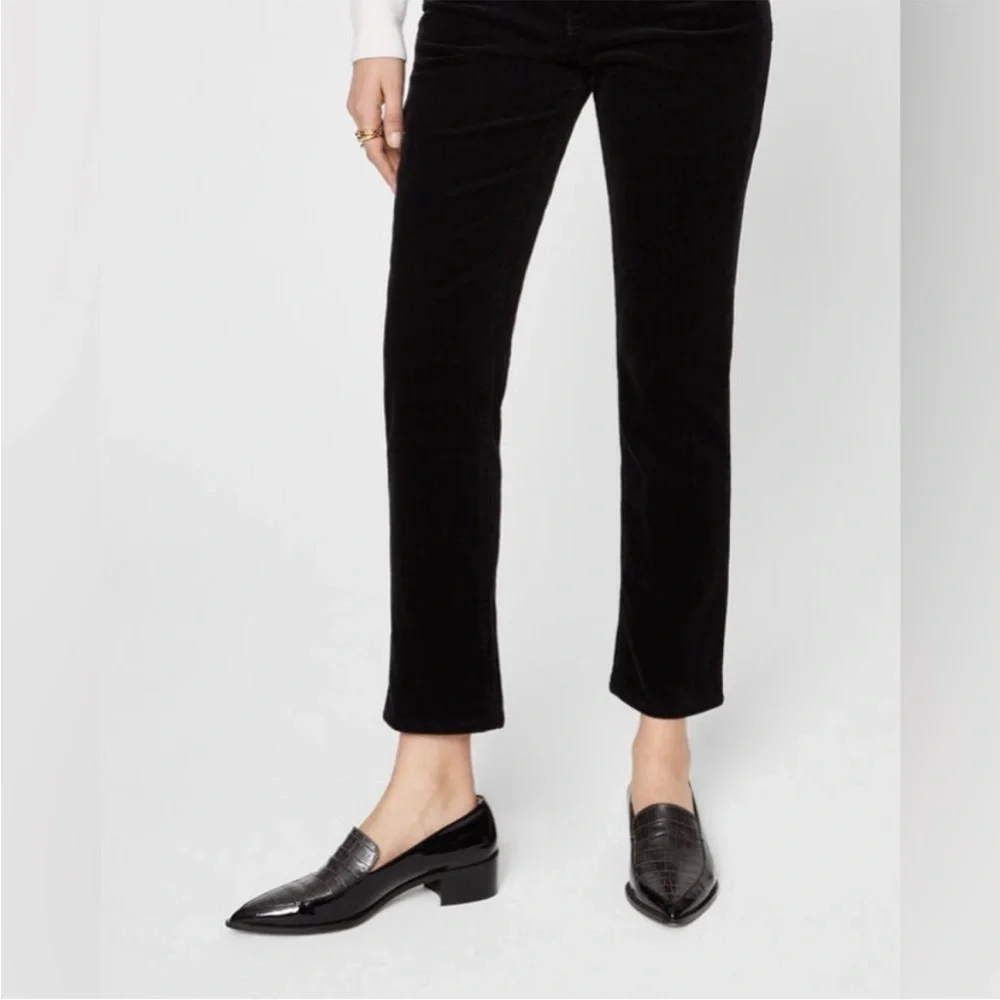 CLUB MONACO High Rise Skinny Corduroy Pants, Black, Size 6 - Picture 14 of 14